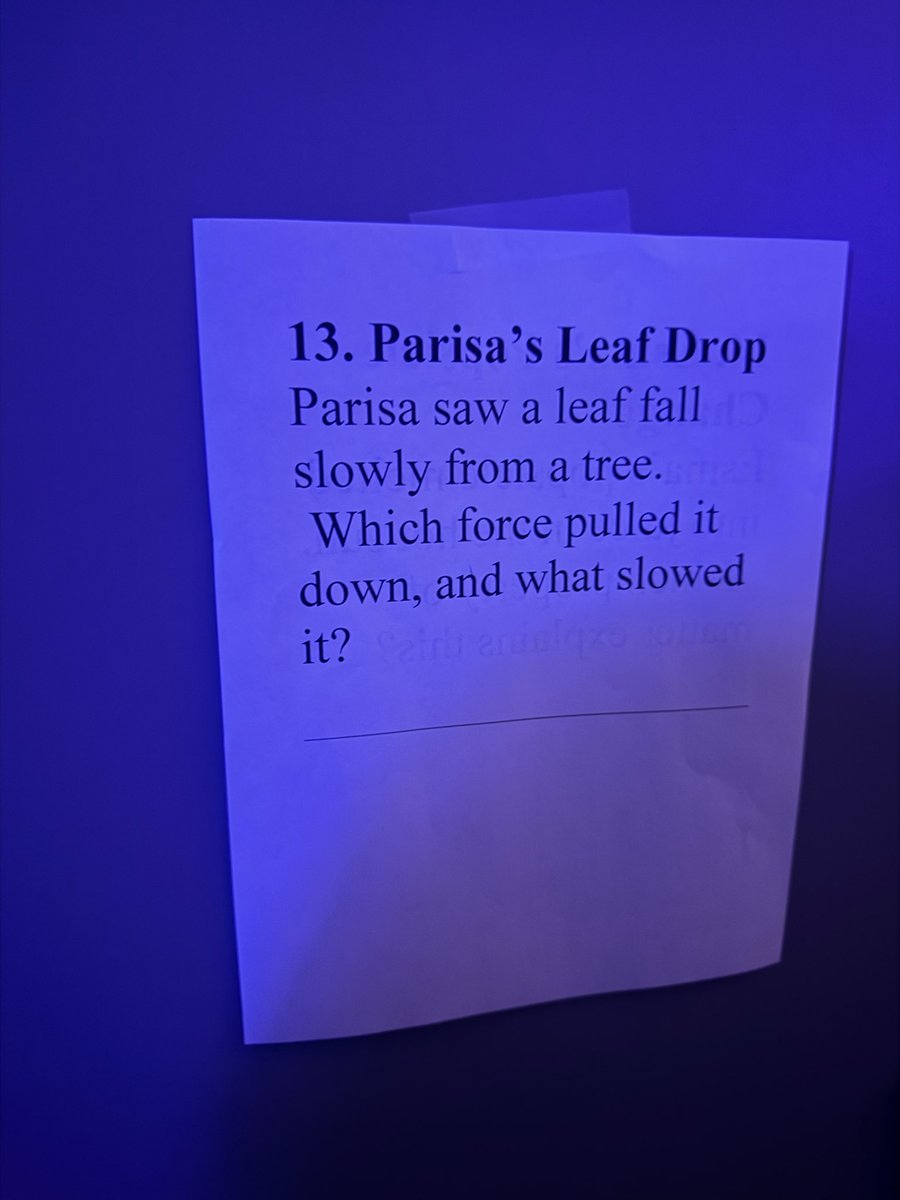5thWithStewart's tweet photo. October means bringing some black light ✨magic✨to our lessons!! Science rotations featured different scenarios that had students thinking! Math rotations included adding and subtracting fractions with partners! 🧮 #LearningIsMagical 🥰 https://t.co/q5BxX7VLbf
