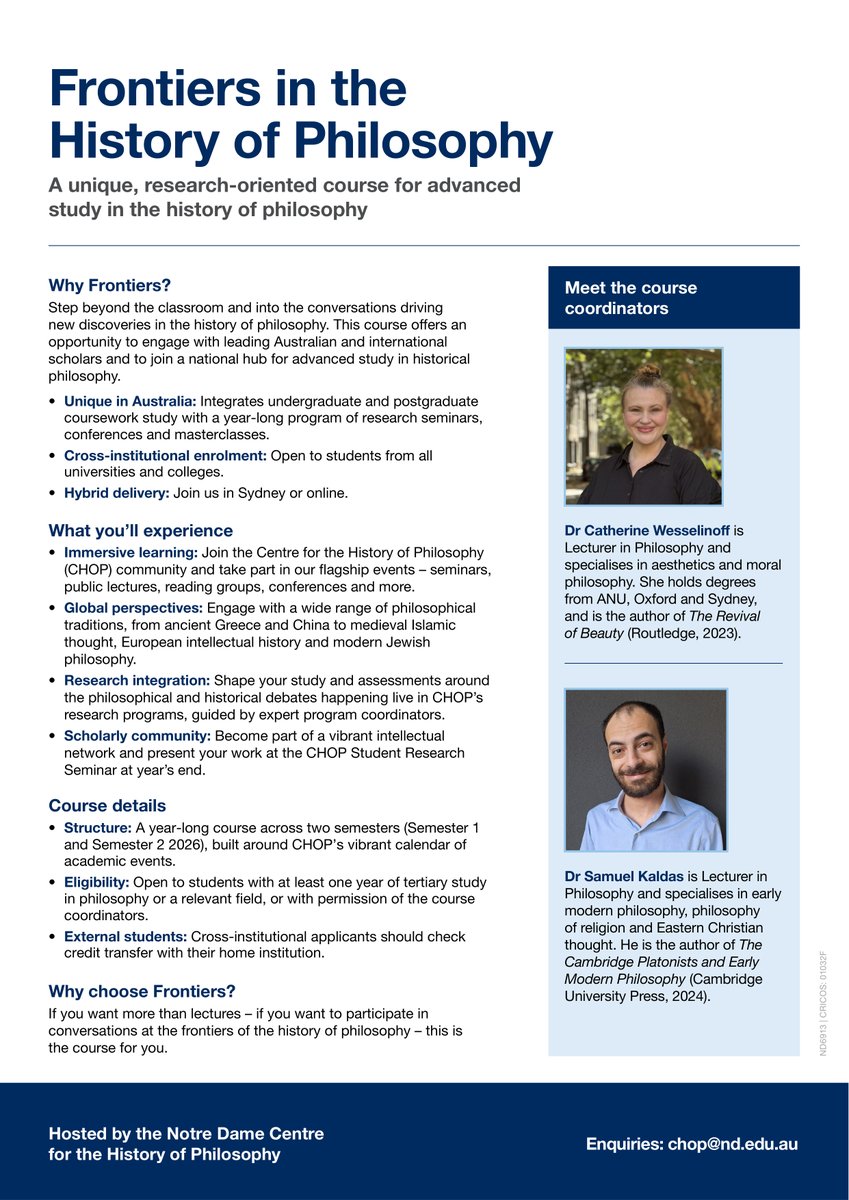 Notre Dame Centre for the History of Philosophy tweet media