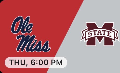 Almost go time for <a href="/OleMissSoccer/">Ole Miss Soccer</a> &amp; #13 <a href="/HailStateSOC/">Mississippi State Soccer</a>. They’ll playing for the Magnolia Cup. Join <a href="/CodyBlaszczak/">Cody Blaszczak</a> &amp; me at 6 on your <a href="/espn/">ESPN</a> app.