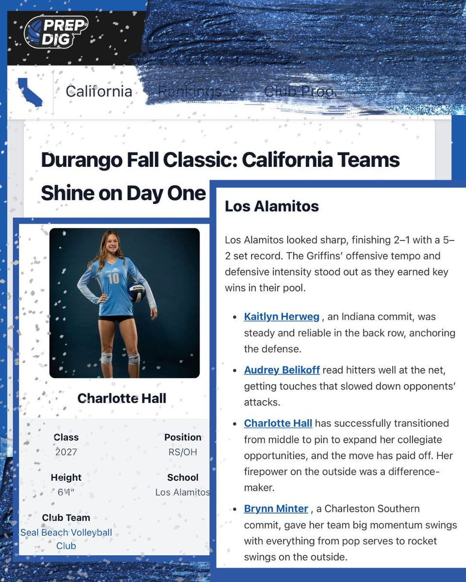 CharlotteHall27's tweet photo. August and September have been two amazing months for me! 

I’ve had 3️⃣1️⃣6️⃣ kills so far this year and I’m just getting started! 

Thank you @VBallrecruiter @CoachSamWol23 @PrepDigCA @coachable247 @Set_PointIE for all the love!! 💙💙💙 https://t.co/Fc9O33r9Sy