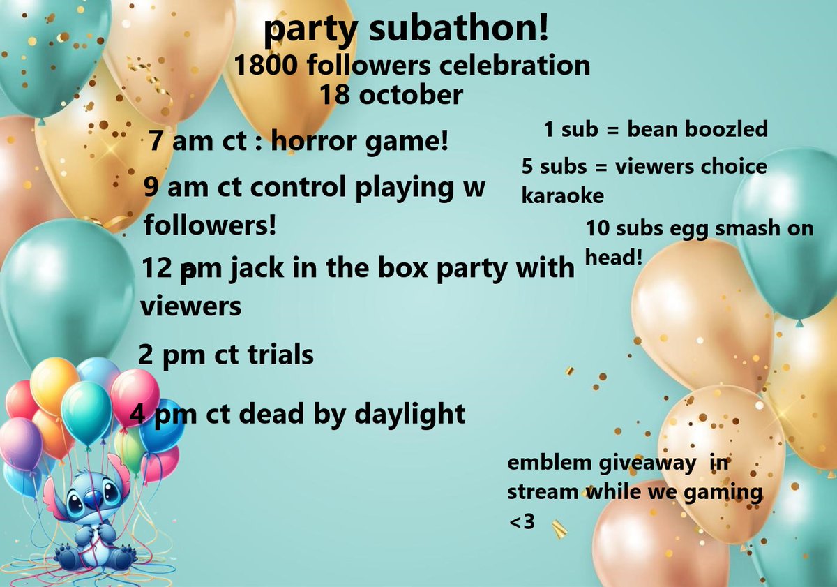 ShinySusan10's tweet photo. We hit 1800 followers on twitch today. 

Thank yall so much.
Because of that we gonna get a little party going on.
On the 18th of october.

Make sure to be there.

LETS PARTYY!

Thank yall for the support and the love 🥰 https://t.co/XKJUnHEtN5
