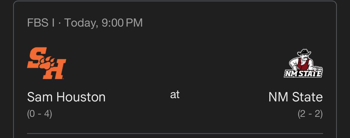 adder Challenge $10 - $1000 🪜

Ladder day 1 : Sam Houston ML (-125) 

Ladder day 1 BR : $10 - $18.00 

Let’s complete day 1!