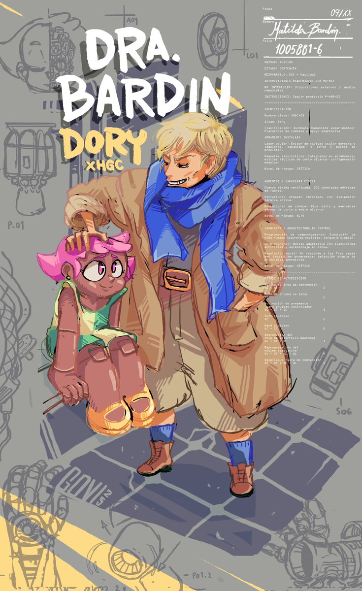 bimbisho's tweet photo. A doctor and her robot daughter #characterdesign #conceptart https://t.co/ipBR7NZ0Uj