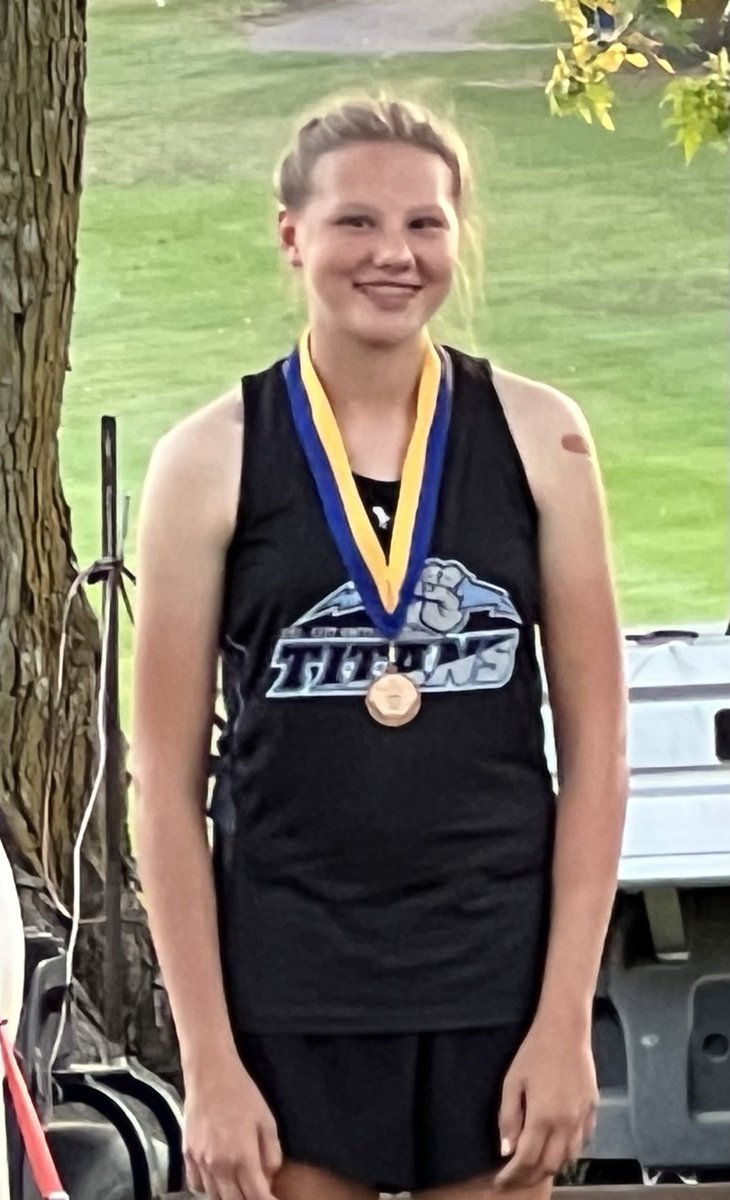 Congratulations to Mara.  10th place medal at the Waseca Meet.