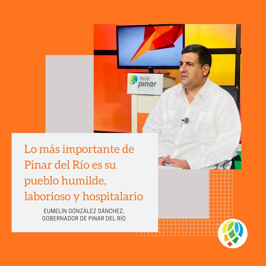 🇨🇺📺| El Gobernador de #PinardelRío, Eumelín González Sánchez resalta los valores de los hijos e hijas de esta tierra, durante su comparecencia en la Mesa Redonda, que se transmite hoy desde los estudios de <a href="/TelePinar/">TelePinar</a>
#Cuba