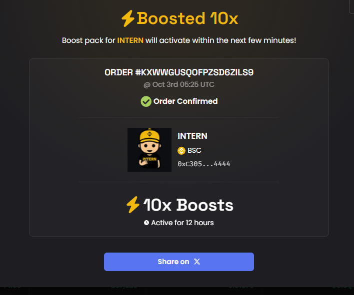 Intern4Binance's tweet photo. $INTERN may or may not have used some of the Binance funds to pay for boost

You think they'll notice? https://t.co/MhEQnSt38S