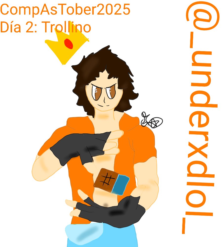 #CoMPaSTober2025 segundo día algo tarde con #Trollino 💕