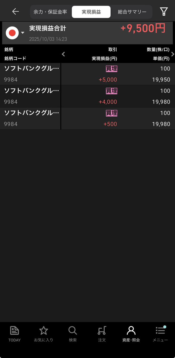 あがってんの？さがってんの？
こわすぎて今日はこれだけ
#デイトレ