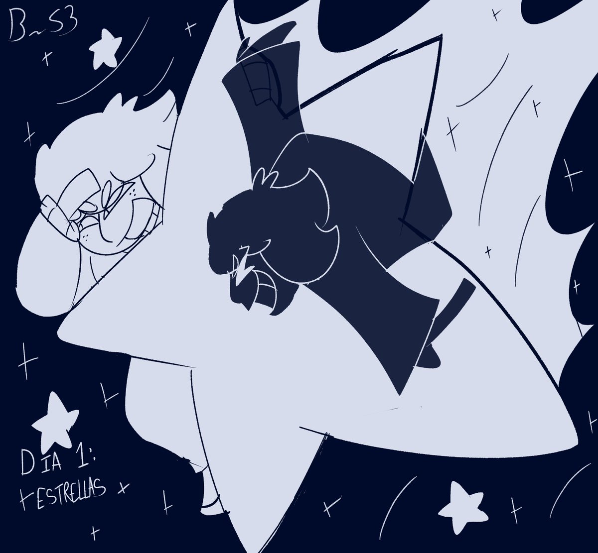 Dia 1: estrellas 

Apareciendo 3 dias tarde con un dibujo a blanco y negro naa es q soy la cabra den dislike y desuscribanse

#fhs #fnafhs #fnafhstober2025