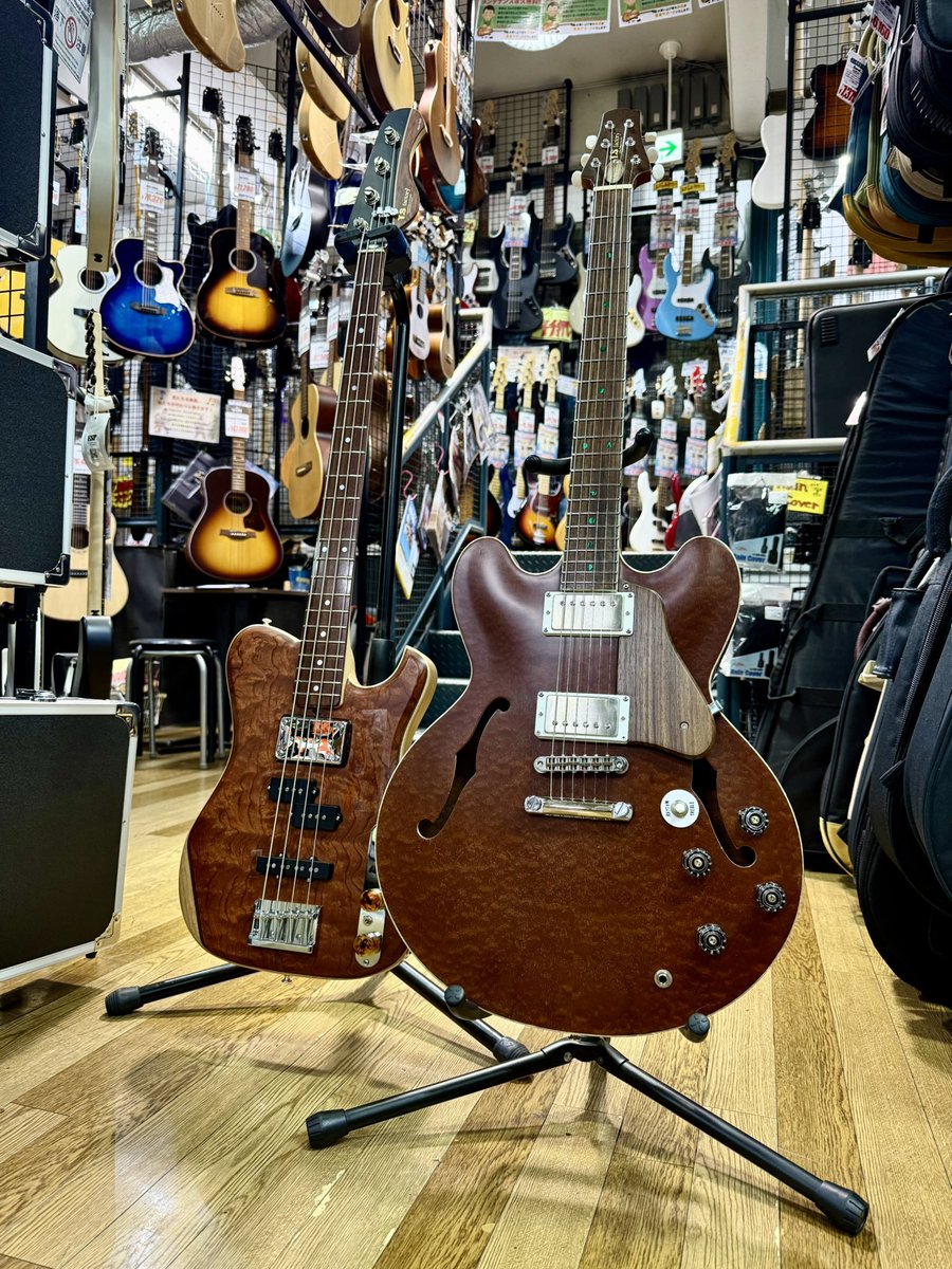 hiroshimaBB's tweet photo. T.S factory
151A-SA Burl-Mahogany 
151A-TSSP Bubinga

本日到着しました!!

是非お試しください!!

#TSfactory
#151A
#BurlMahogany
#Bubinga
#ギター
#ベース https://t.co/4RLdkhYP7j