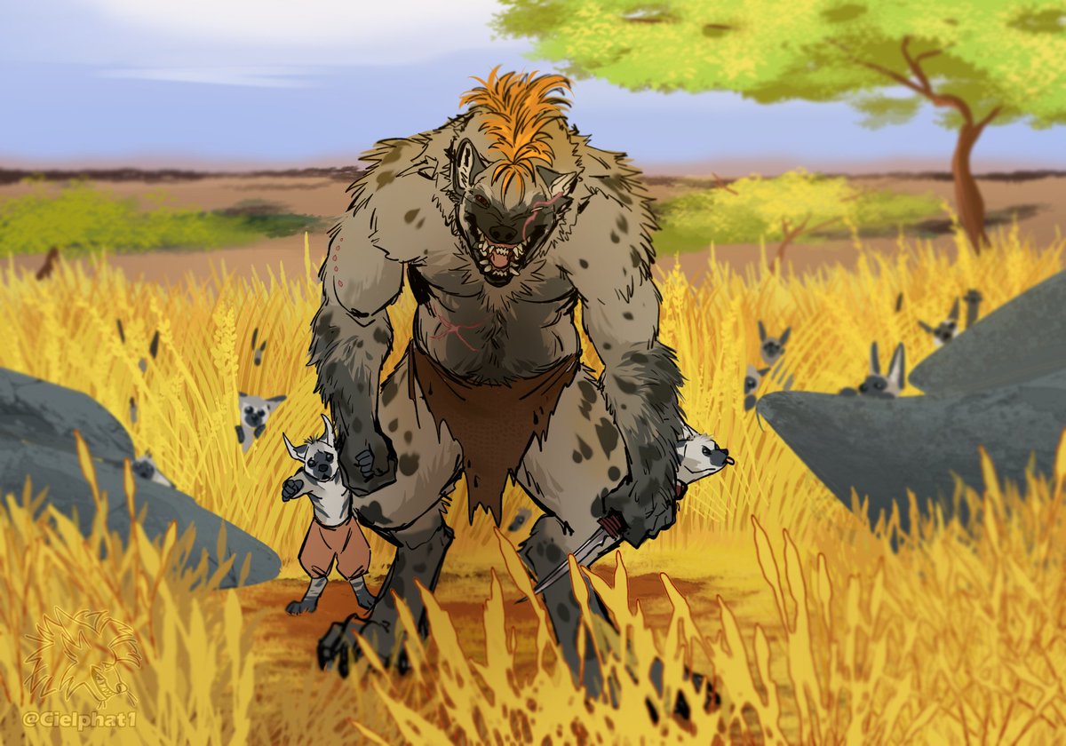 2.🐺Brother Gnoll 
#weretober #Weretober2025