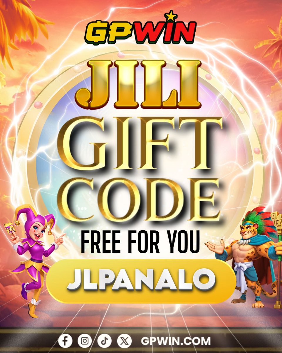 GpWin_Official's tweet photo. 📷 JILI FREESPIN GIVEAWAY! New Member Exclusive!
Here's how to get your Free Spins:
Sign up as a new member on GPWIN.
CODE : JLPANALO
Enter the designated game and input the code to instantly receive 20 Free Spins! https://t.co/InvwNnfukt