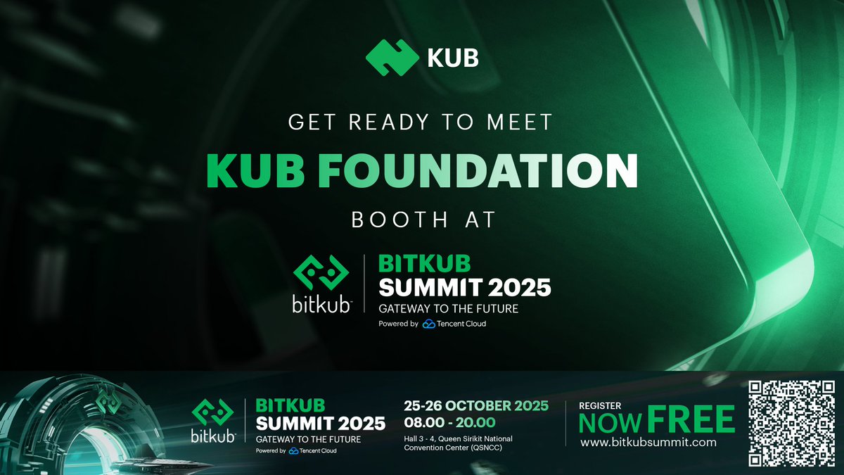 On 25–26 October, Bitkub Group is hosting Thailand’s one of biggest crypto events, Bitkub Summit 2025.

The event will feature global well-known digital asset projects and bring together leading speakers from Thailand and around the world to share their vision with our community.