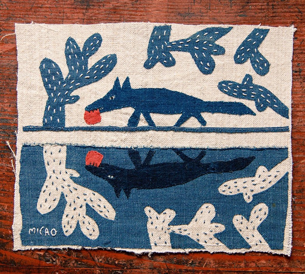 Japanese artist Mika Hirasa produces narrative illustrations using a fusion of embroidery and applique #WomensArt