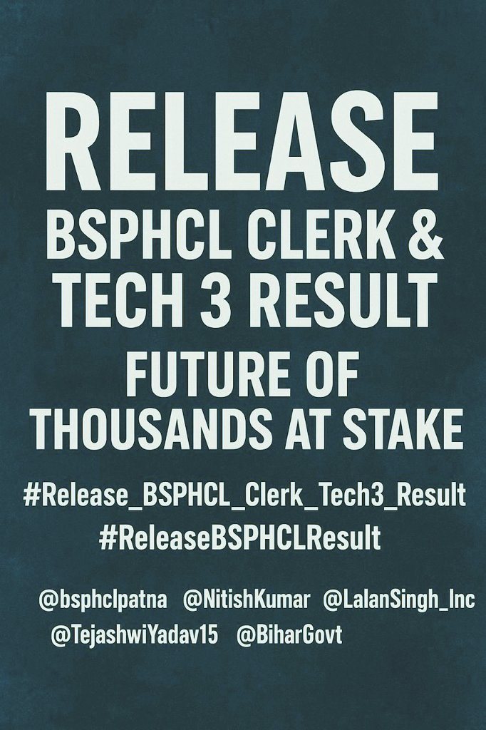Gautamkr1998's tweet photo. #Release_BSPHCL_Clerk_Tech3_Result https://t.co/pTtPygmW4e