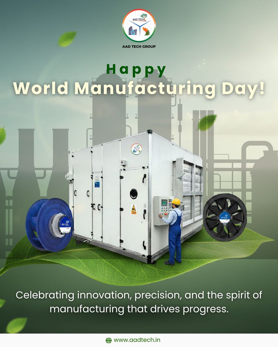 TechAad's tweet image. Manufacturing is more than machines. It powers economies, builds communities, and drives innovation. On World Manufacturing Day, we celebrate the people and processes shaping a stronger tomorrow.
#AADTech #WorldManufacturingDay #Innovation #Excellence #FutureReady