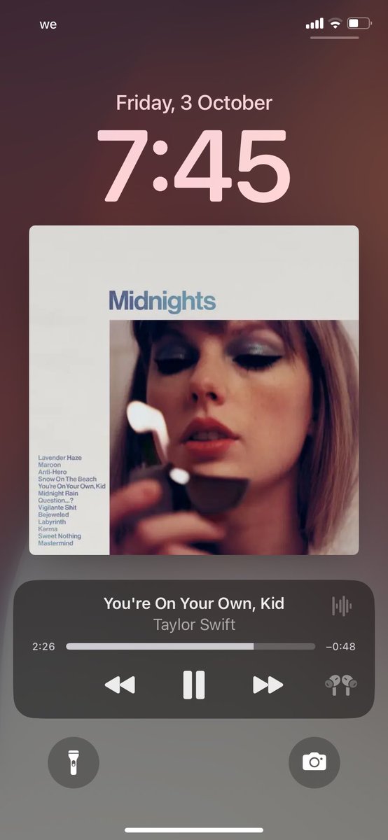 first song to play after the new album first listen, honestly I get it