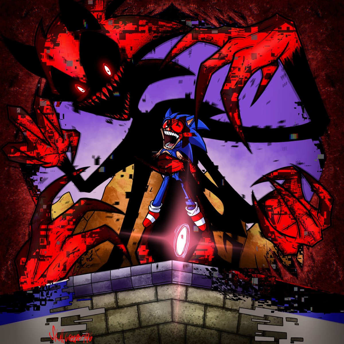 196Skullcreeper's tweet image. "YOUR. CODE. IS. MINE."
The second one has been finished! This time of one my favorites! Let's move onto the next!
#sonicexe #fatalerror #fatalerrorsweep