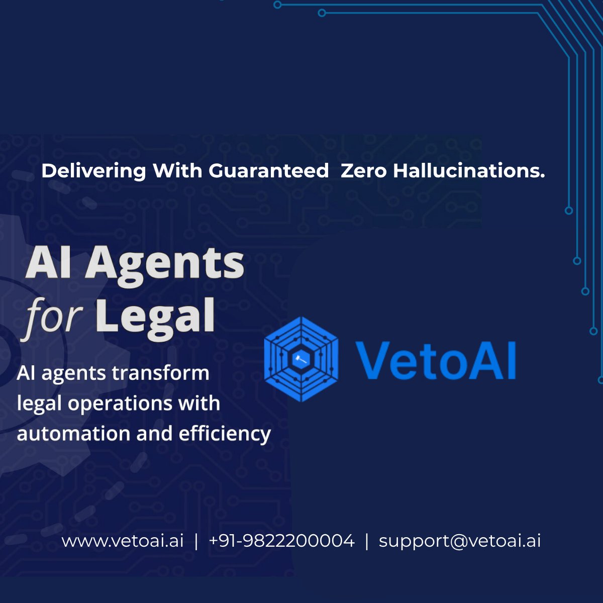 vetoai's tweet image. AI Agents are redefining law practice ⚖️
With VetoAI, lawyers get digital associates that handle research, drafting & review—24/7.
Smarter. Faster. Better.
#VetoAI #AIforLaw #LegalTech #FutureOfLaw #Lawyers #LegalInnovation #AIagents #SmartLaw #LegalSolutions