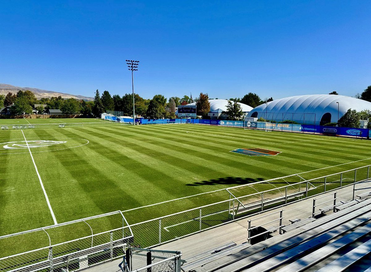 <a href="/BoiseProSoccer/">Athletic Club Boise</a> There is still time, we can run up some sand based premium sports turf KBG <a href="/RaftRiverSod/">Raft River Sod</a> for the field! Check out what BSU’s new soccer field looks like with our sod and the expert care of @Turfmadness!