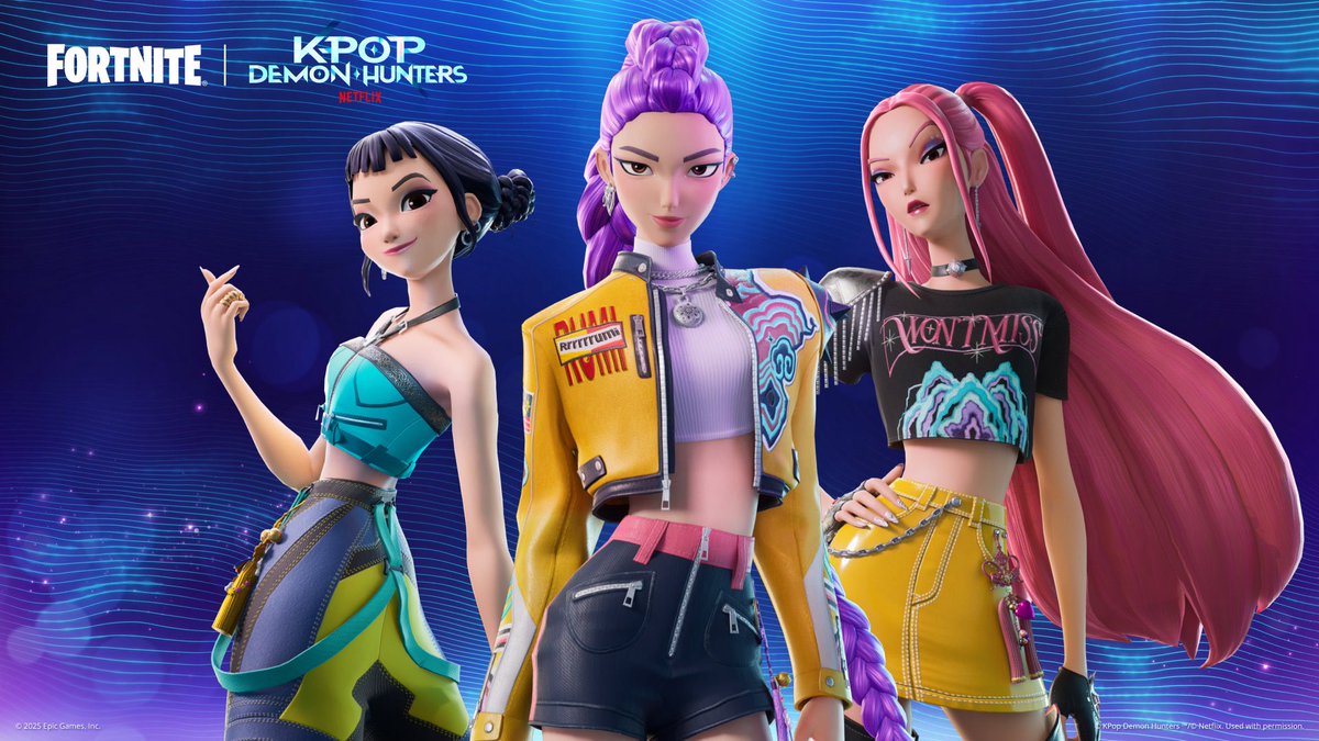 Yoooo KPOP Demon Hunters are now in Fortnite!! Use promo code UNROOOLIE at the store. Thank you 👊🏽