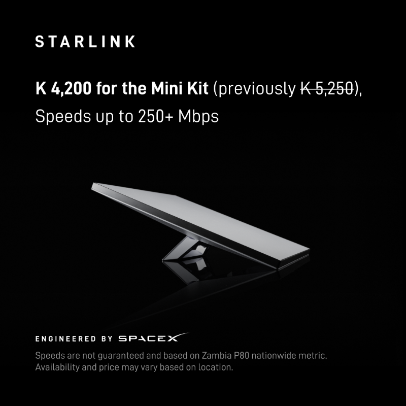 Starlink's tweet photo. Starlink provides reliable, high-speed internet on the go

Speeds up to 250+ Mbps

Easy to order online in under 2 minutes