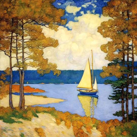 Autumn Sail, 2024 
by Jef Bourgeau.