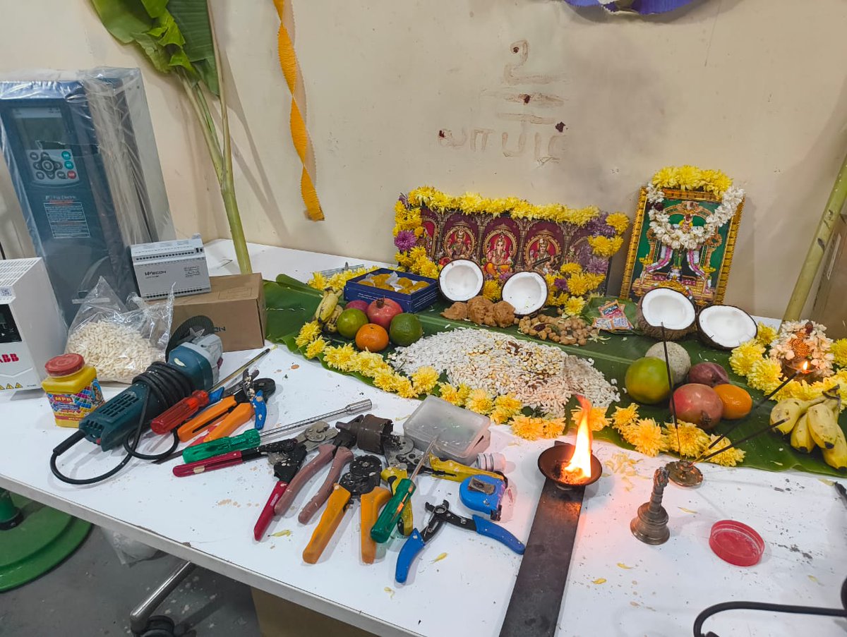 LPC_Automation's tweet image. &quot;Blessings, unity &amp;amp; positivity 🌸✨ Celebrated pooja at Linear Power Control Pvt Ltd 🙏 #OfficeCelebration #FestiveVibes&quot;
&quot;Tradition meets teamwork 🙌 Our office pooja celebration was filled with divine energy 🌺 #PositiveWorkplace #Celebration&quot;