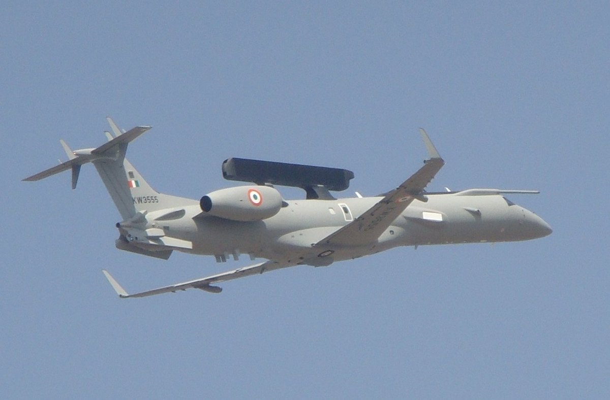 IAF, DRDO, MoD, HAL, CABS (add whoever you want to blame) spent 20000 crores of Indian taxpayer money to modify Embraer jets in to AEW&amp;C aircraft for IAF.

Large scale induction was dropped for mostly the usual reasons and only 3 platforms are operational with IAF.  This small
