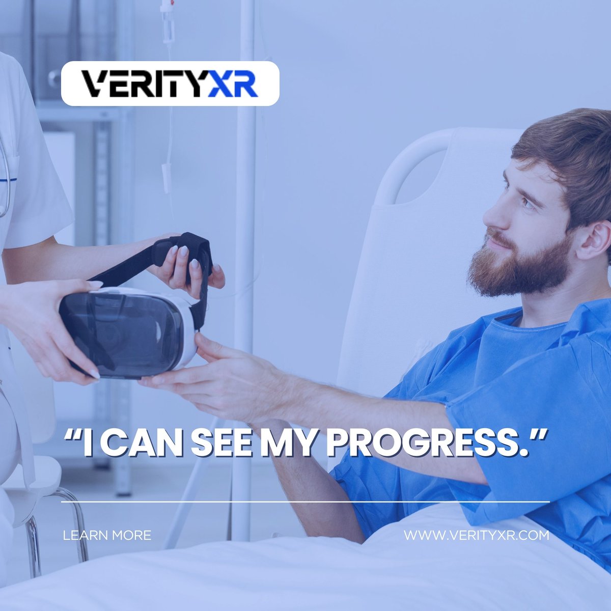 With real-time feedback, every rep shows a little more reach, a little more control. Those small wins add up fast—and they feel good.

- Start your progress story: verityxr.com

#VerityXR #XRInHealthcare #HealthcareInnovation