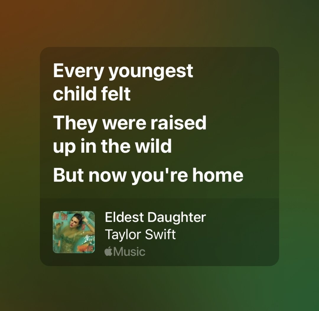 And this is how you make everyone, not just the Eldest Daughters, absorb this into their souls! #TSTheLifeofaShowgirl