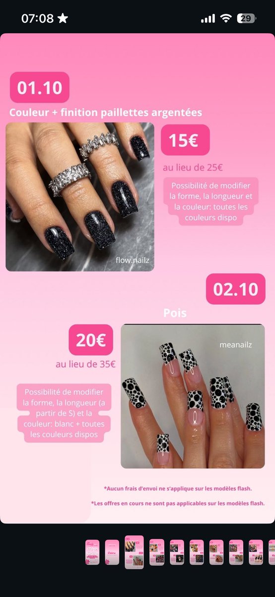 papannepo's tweet photo. Je vous poste mes press-on nails à  prix cassé d’Octobre !!!

De 14€ à 38€ 💕

Commande sur insta ✨ https://t.co/7iIlMyCOGE