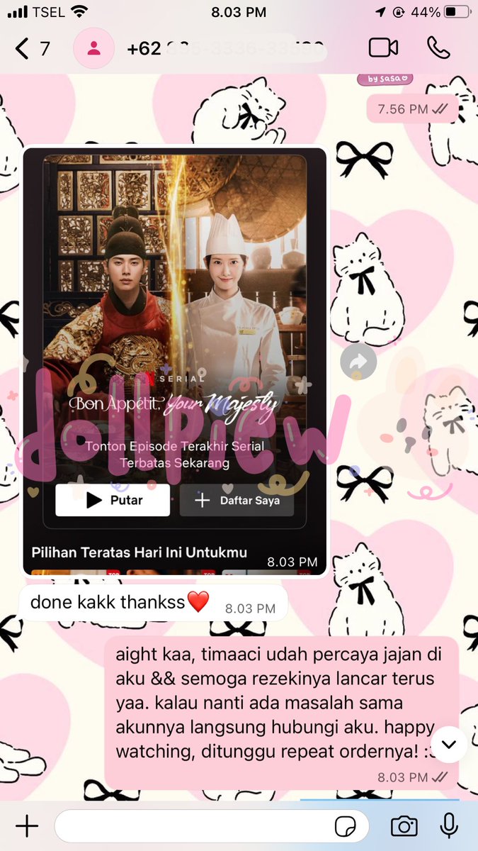 dollpiew's tweet image. ㅤㅤㅤㅤ
୨୧ 591 - 594 . . 🎀💭 in this universe, nothing is more wonderful than my lovely cust! ૮ • ﻌ - ა ♡ : netflix - iqiyi - canva ㅤㅤ
ㅤㅤㅤㅤ
