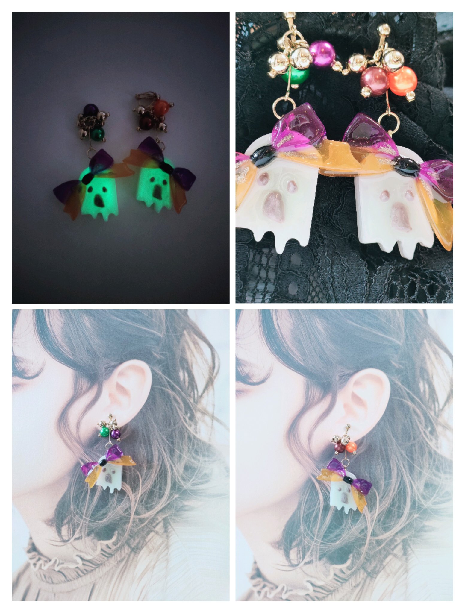 かりん様❤️HALLOWEEN♡おばけ♡たこウィンナー♡リボン♡タンクトップ ハロウィン🎃♡