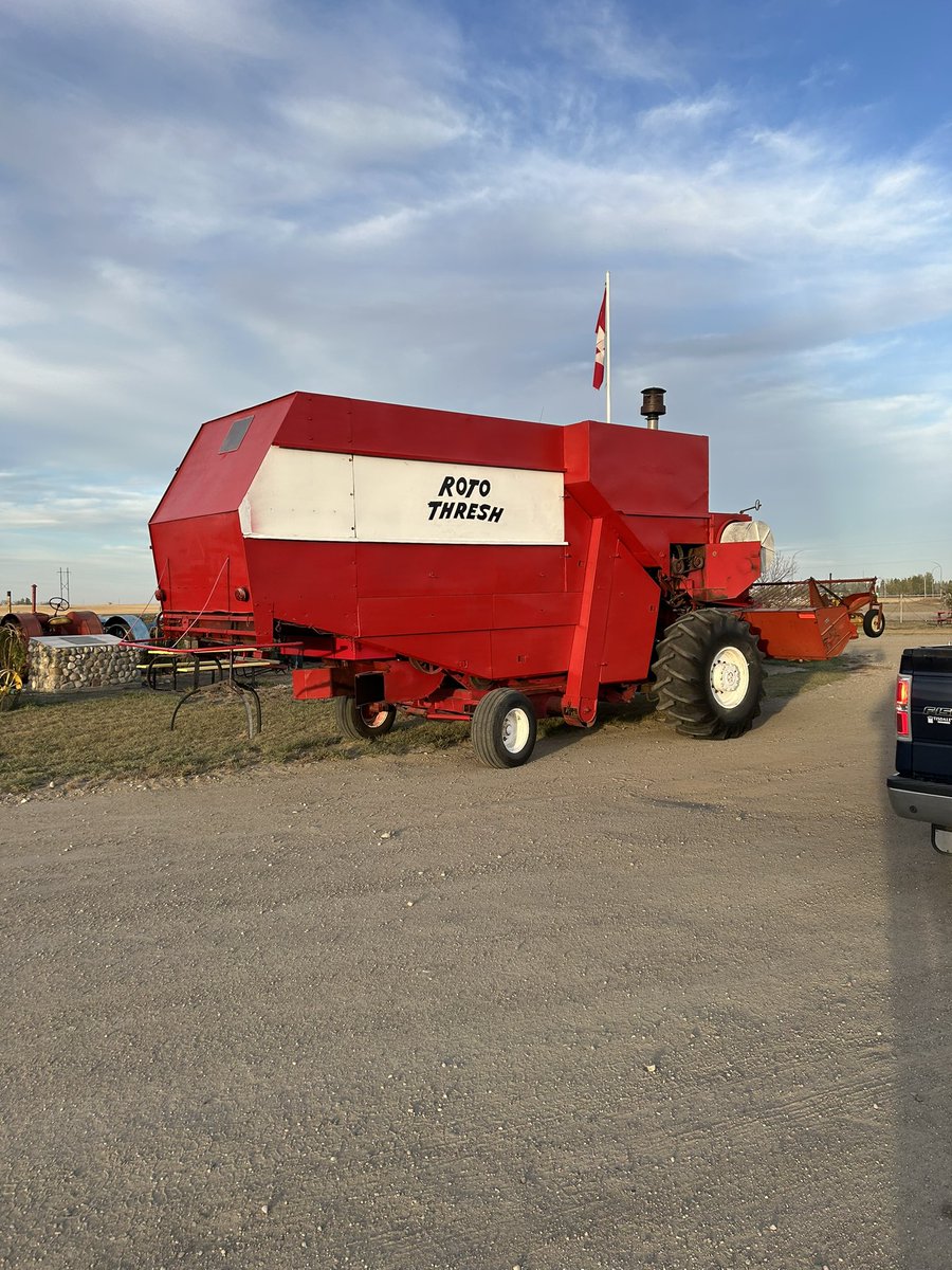 A piece of history parked outside  the kindersley museum