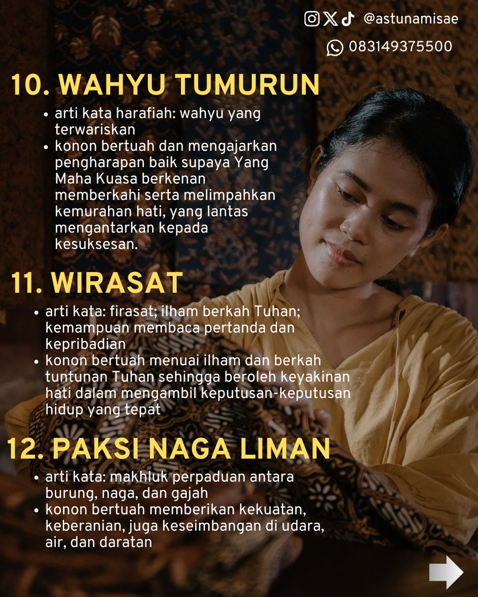 Karena #HariBatikNasional yang diperingati kemarin kan jatuhnya 2 Oktober = 2 + 10 =12.

Jadi ini ada 12 #InpirasiNamaAnak/#InspirasiNamaBayi dari nama motif batik.

Gapap ya unggah kontennya sehari setelah peringatan ... 😁

Perlu ditambah lagi nggak?