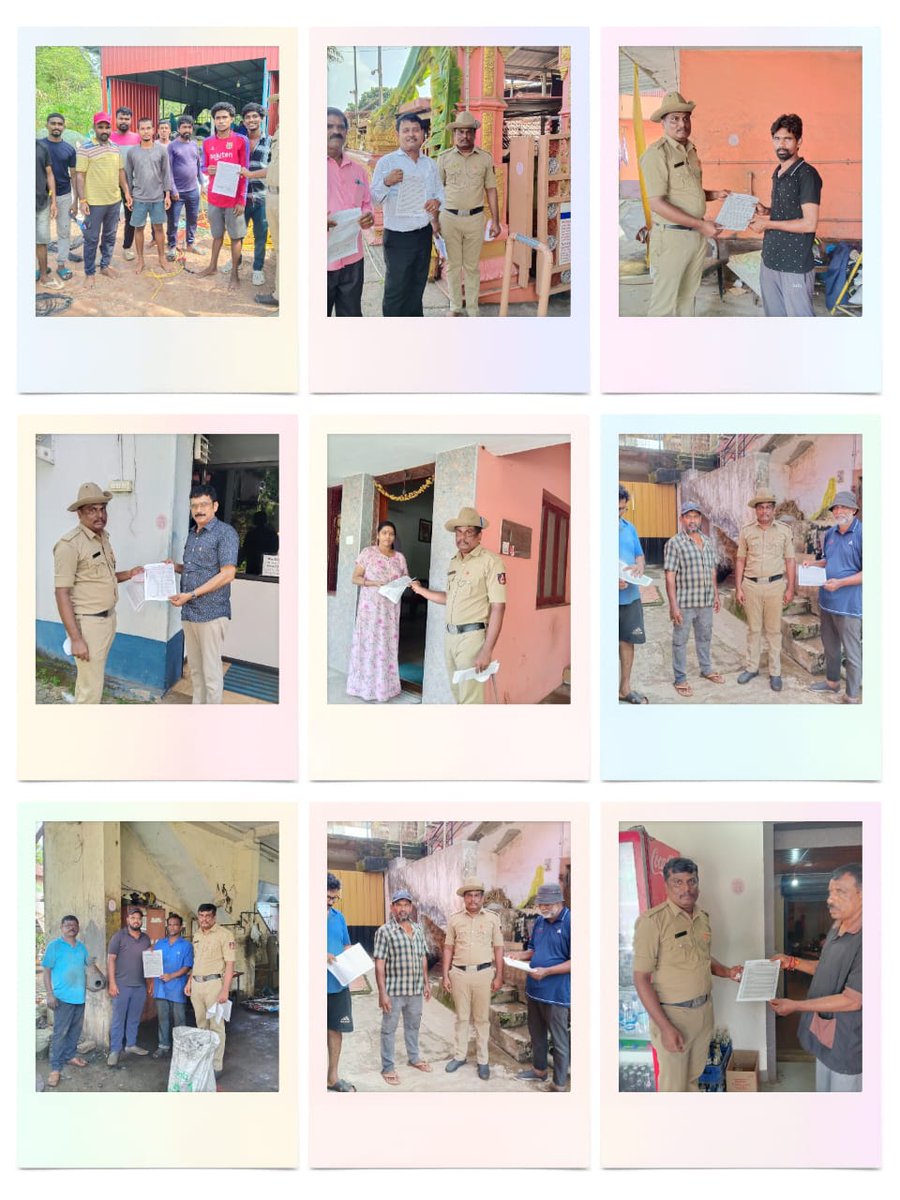 ಮಂಗಳೂರು ದಕ್ಷಿಣ ಪೊಲೀಸ್ ಠಾಣೆ ವತಿಯಿಂದ ಬೀಟ್ ವ್ಯಾಪ್ತಿಯಲ್ಲಿ ಹಗಲು ಗಸ್ತು ಕರ್ತವ್ಯದ ಸಿಬ್ಬಂದಿಗಳು "ಮನೆ ಮನೆಗೆ ಪೊಲೀಸ್" ಎಂಬ ಪರಿಕಲ್ಪನೆಯ ವಿಚಾರಧಾರೆಯನ್ನು ಬೀಟ್ ಗ್ರಾಮದ ಮನೆಗಳಿಗೆ ಭೇಟಿ ನೀಡಿ ಪೋಸ್ಟರ್ ಗಳನ್ನು ನೀಡಿ ಸೈಬರ್ ಕ್ರೈಂ ಬಗ್ಗೆ ಜಾಗೃತಿ ಮೂಡಿಸಿರುತ್ತಾರೆ