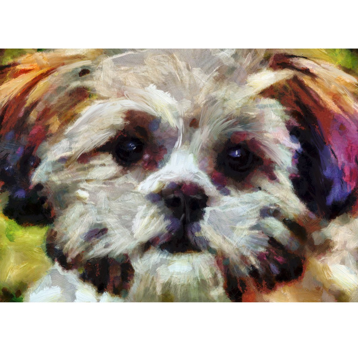 OscarJetson's tweet photo. Colorful Shih Tzu Dog Art Print: Signed Pet Memorial Wall Decor https://t.co/F9p7syCEfc #DogFishArtCo #Etsy #XmasPresent https://t.co/xR76rzwGQF