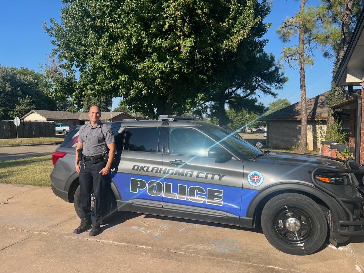 Hans has a bright shiney new ride!  Thank you OKC taxpayers for giving my son the tools and support he needs to do the work he was hired to do……to serve and protect. #davidholt#okcpd