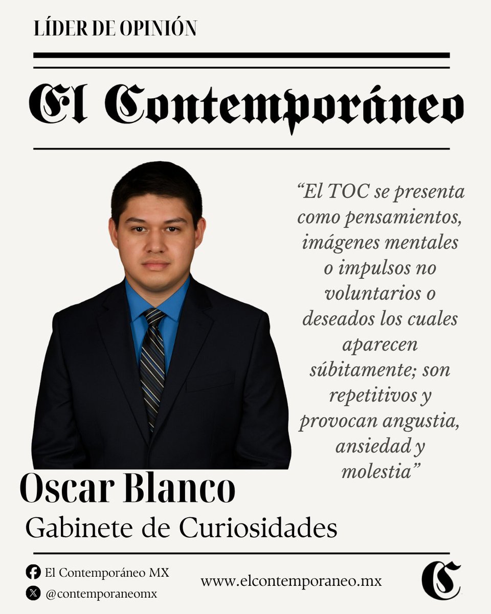 contemporaneomx's tweet photo. 🌟 Presentamos a #LíderDeOpinión Oscar Blanco 🇲🇽, biólogo y maestro en Ciencias Biológicas. Autor de Encinos de México 🌳, amante de la lectura, el arte y la naturaleza 🍄🐞. Creyente en Dios ✝️, comparte su visión en “Gabinete de Curiosidades”. 
https://t.co/JMeLoAUP5i https://t.co/7ol48nPy3m