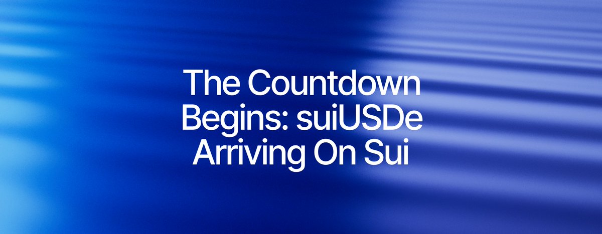 minting_ruru's tweet image. ICYMI : New Stablecoin on Sui: suiUSDe by Ethena

The launch of suiUSDe will mark an industry-first collaboration between a digital asset treasury company, a foundation, and a stablecoin provider.

SuiUSDe will be backed by a mix of digital assets and corresponding short futures…