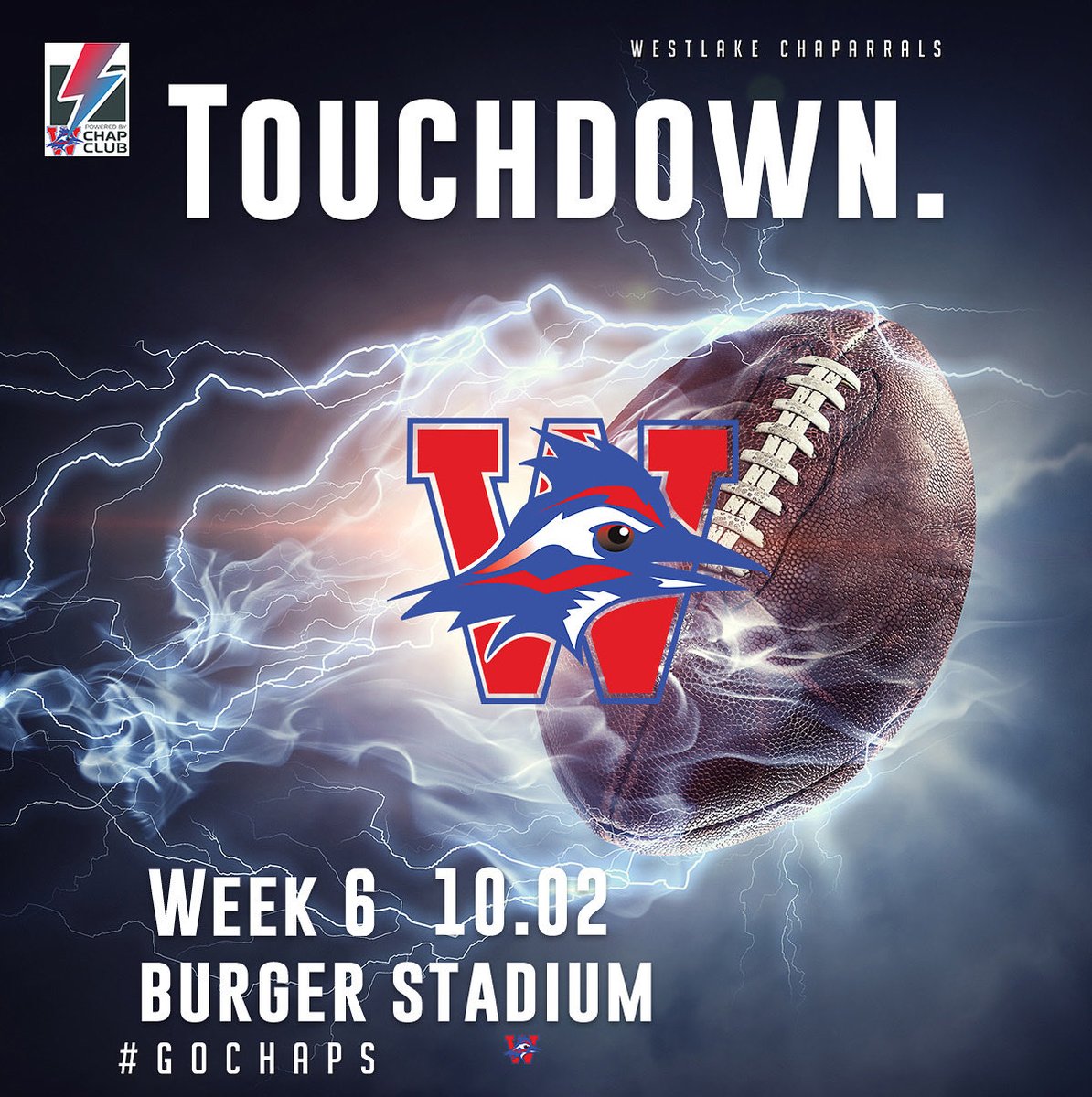 Westlake is on the board again. The Chaps take over on the 11 yard line after a blocked punt and on the first play of the drive Jarren Lopez scored. 

Westlake finds the end zone again. It’s Braden Riddell in from 8 yards. The Chaps now lead 28-0 in the first quarter. #gochaps