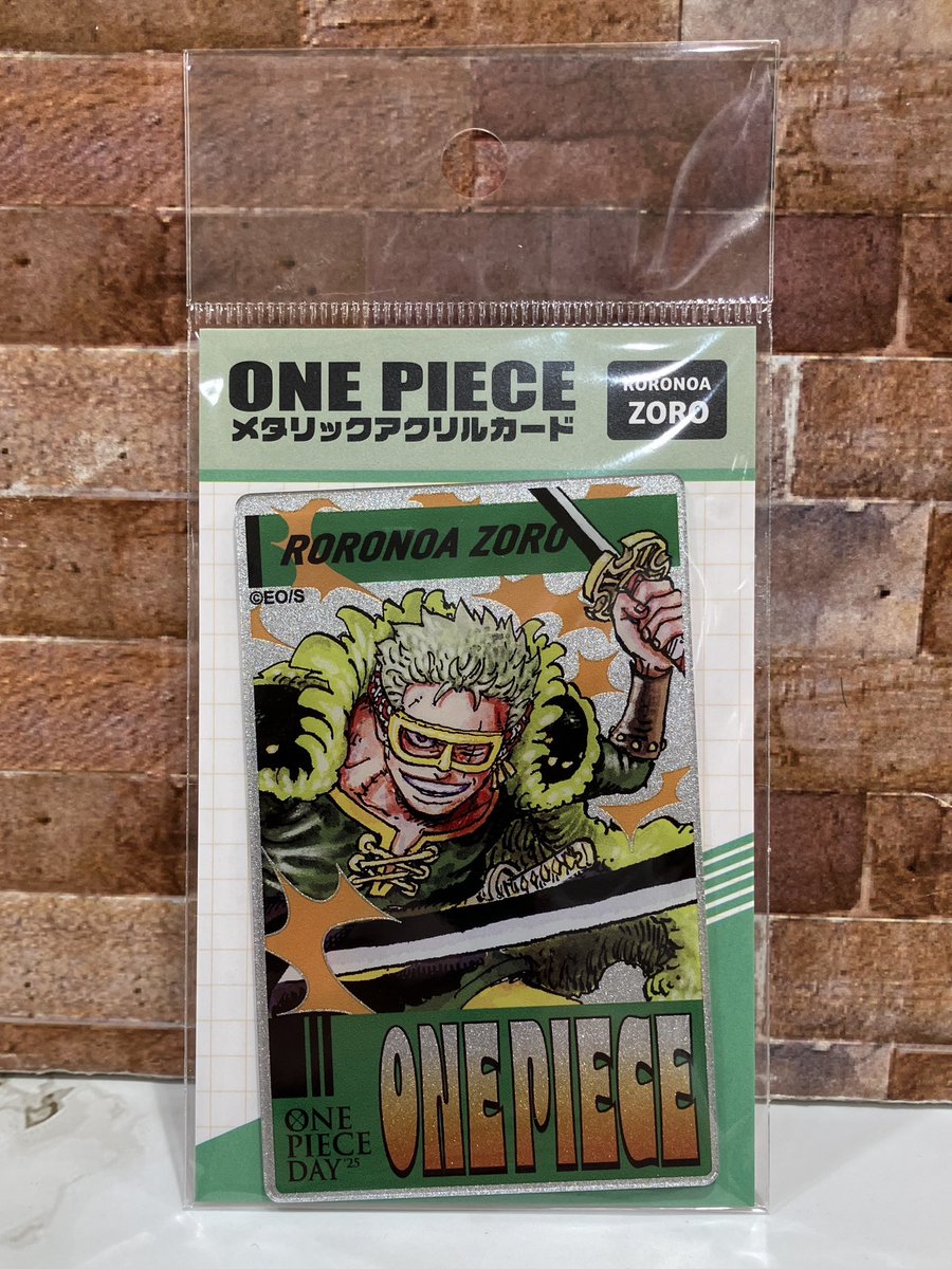 再入荷】原画商品 『ONE PIECE』メタリックアクリルカード〈ONE PIECE