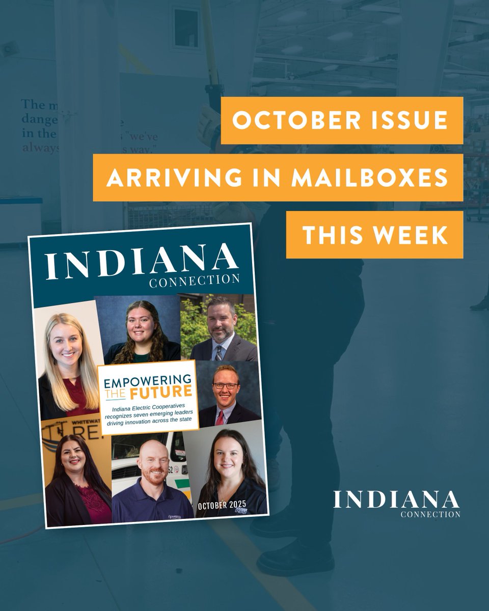 Our October issue spotlights seven emerging IN electric cooperative leaders, offers tips to prevent home electrical fires, journeys to the Red Skelton Museum, dishes up sweet and salty recipes, and more. The magazine is available online or in print (check your mailbox).