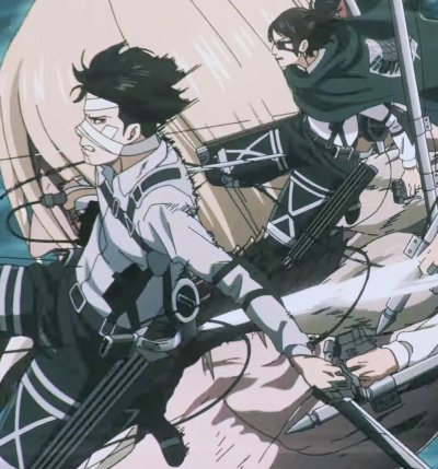 UNICORNV164812's tweet photo. the way hange was in the final opening even after she had passed. 

Fighting on Levi's blind side like a guardian angel. 

Levihan, you have my heart. https://t.co/RCd0LG3csS