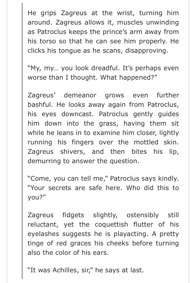 emica50's tweet photo. Breaking the Rhythm ๐ฅ
1st chapter of a new pza fic, probably the most pwp of pwp things Iโve ever written but that seems more important now than ever so up it goes๐ฅน And for kinktoberโs sake: get your painplay here!๐ค
๐ https://t.co/RjnnzaK53A
#pza #patzagchilles #hadesnsfw https://t.co/61Ui9SqsKs