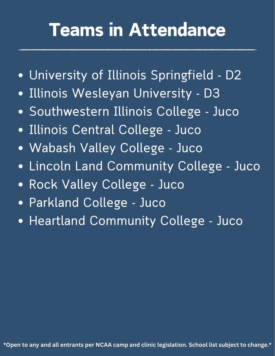 Please share! 

Our fall showcase event at Illinois Wesleyan University in Bloomington, IL is just over 2 weeks away! Time is running out to register. 

Link: 
playnsports.com/event/nlpc-oct