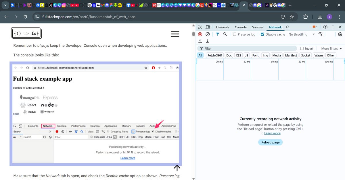 Oluwatunmise_AO's tweet image. Just discovered this amazing platform FullStackOpen 🚀
They offer a free fullstack development course, and I’m locking in right away! 🔥
Day 1 begins. Wish me strength &amp;amp; consistency 🙏
#100DaysOfCode