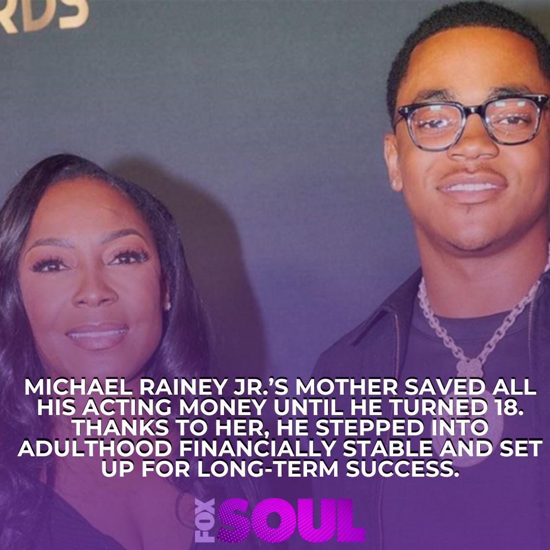 foxsoultv's tweet photo. #MichaelRaineyJr started acting at just 9 years old, but it was his mother who made sure his future stayed secure. She managed his earnings, saving them until he was 18 so he could focus on his craft. Now, Rainey credits her for teaching him financial discipline & setting himโฌ๏ธ https://t.co/MVVzGgz49j