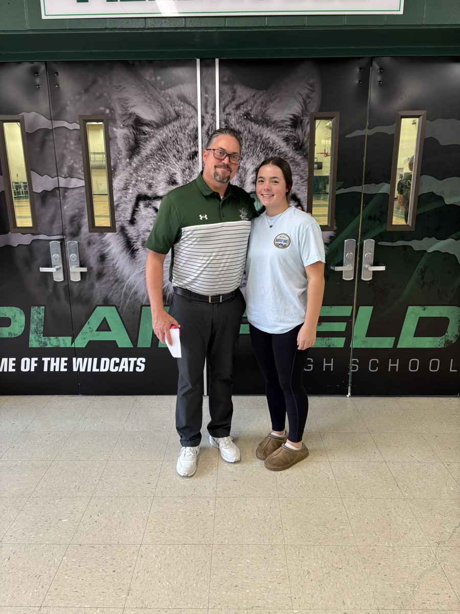 I am humbled &amp; honored to have Addison select me for Volleyball Teacher Appreciation. Not only are you a great teammate, you are a caring person. Keep up the hard work &amp; dedication. Best of luck the rest of the season!